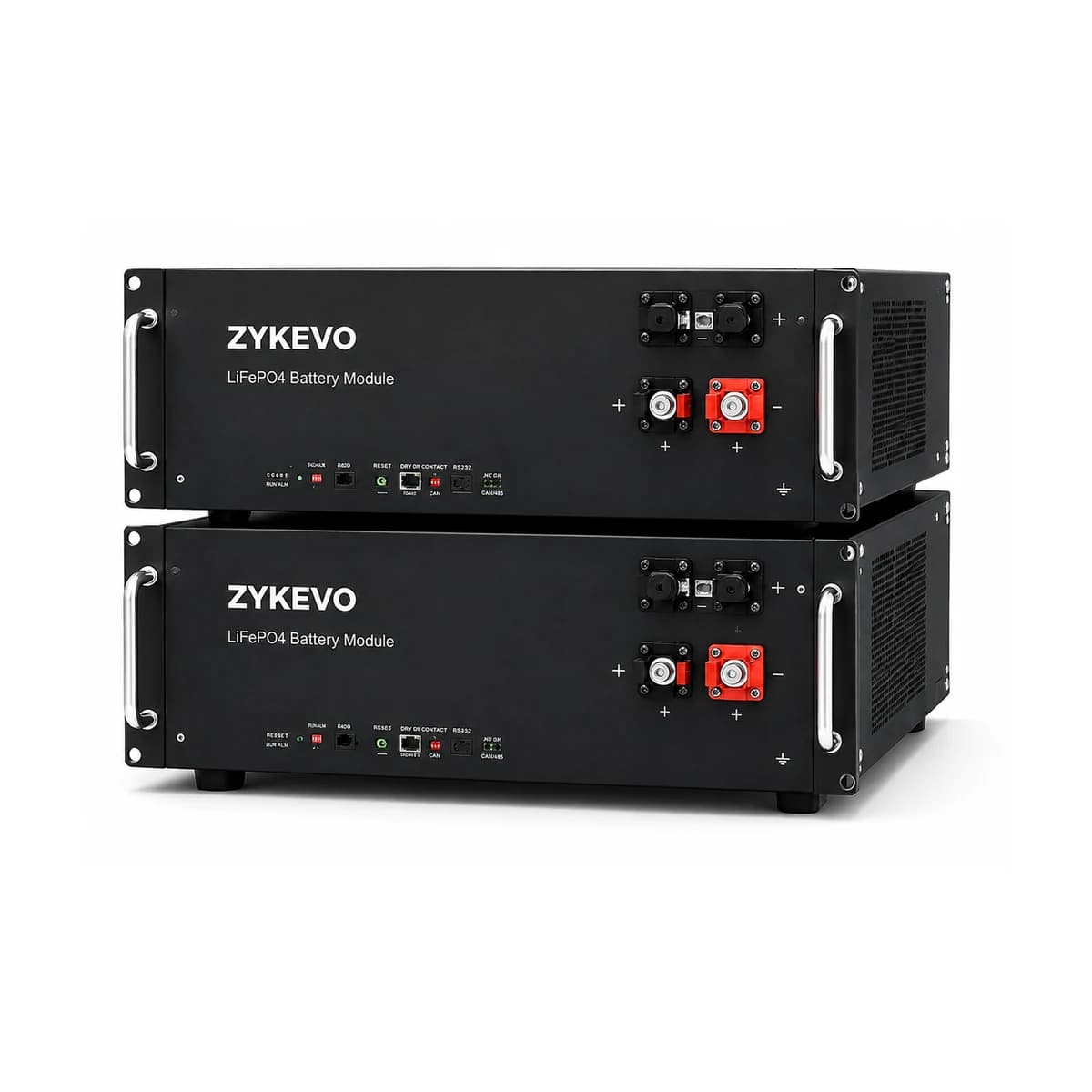 ZYKEVO rack-mount LiFePO4 battery modules for UPS high-voltage battery systems